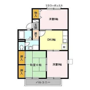 エクレール五井西 AB【1階】の間取り