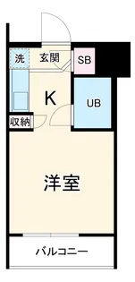 サカエフラット元住吉【1階】の間取り