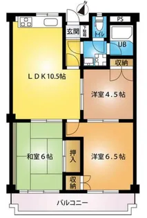 レガパレス椿峰【4階】の間取り
