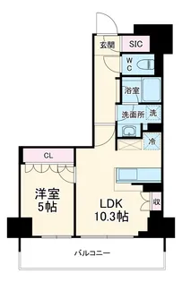 リーフシティ市川 ザ・レジデンス【4階】の間取り