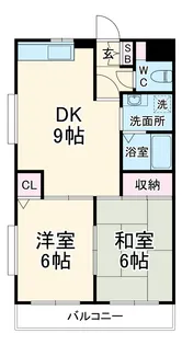 リバーシティ中山B棟【1階】の間取り