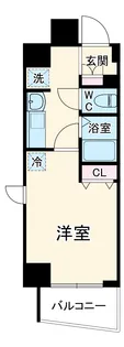 ラナップスクエア阿波座【0201号室】の間取り