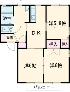 ファミーレB【101号室】の間取り