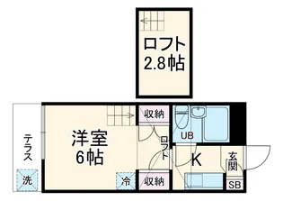 ジュネパレス船橋第22【1階】の間取り