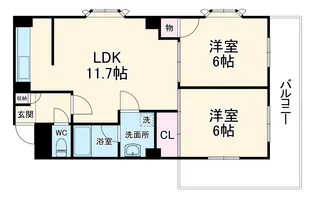 パールハイツ2【2階】の間取り