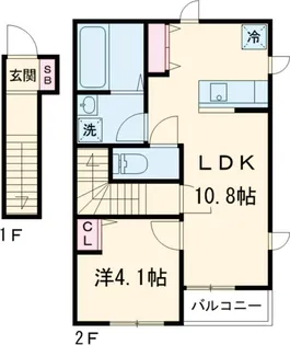 Honey comb Y・T【2階】の間取り