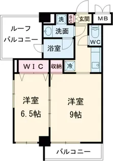 ルクレ代田橋【8階】の間取り