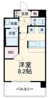 ウィッシュ・スクエア・イースト【2階】の間取り