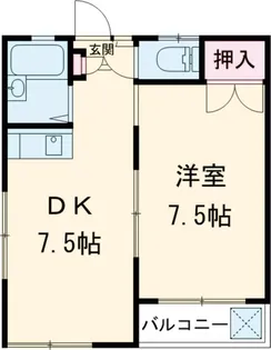 マイルーム多摩【2階】の間取り