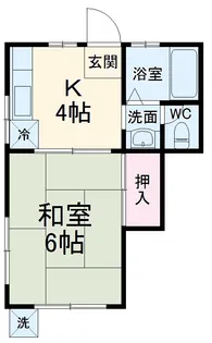 さかえハイツ【1階】の間取り