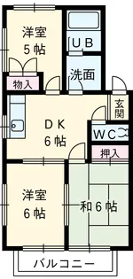 ロイヤルパートⅡ【201号室】の間取り