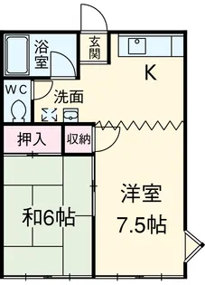 グランパス【A-201号室】の間取り