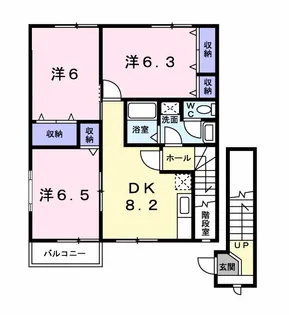 フェニックス ガーデン【201号室】の間取り