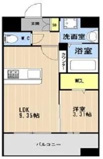LIBTH松山Ⅲ【1004号室】の間取り