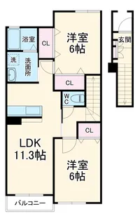 フルハウスA【2階】の間取り