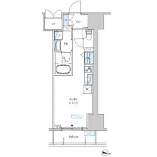 ロイジェントパークス千葉中央【10階】の間取り
