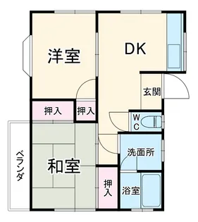 木部コーポ【101号室】の間取り