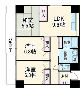 ノイ・ディアール御池【401号室】の間取り