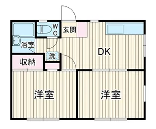 エヴァンス上鶴間A【1階】の間取り