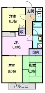 Surplus大樹寺 B【201号室】の間取り