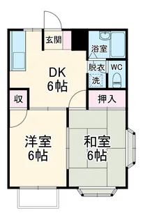 エルディム藤【2階】の間取り