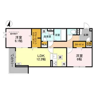 プレジール【1階】の間取り