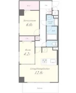 SAパームレジデンス【604号室】の間取り