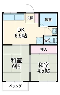 峰ハイツ【201号室】の間取り
