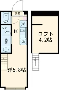ハーモニーテラス見次公園【1階】の間取り