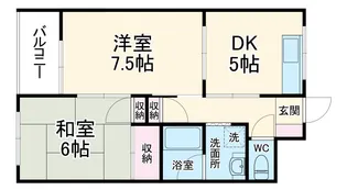 リミエールKⅡ【2階】の間取り