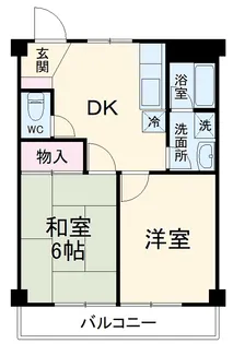 クオリティ松坂【202号室】の間取り