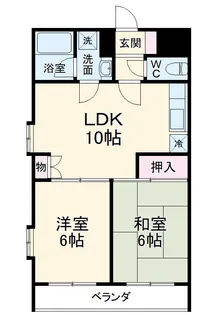 スリーアップ八千代台【2階】の間取り