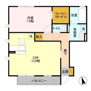 パークドプランタン I【1階】の間取り