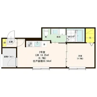 ハーモニーテラス中郷「チュウゴウ」Ⅱ【3階】の間取り