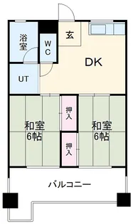コーポ香流橋【3階】の間取り