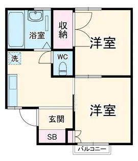 コーポみどり【2階】の間取り