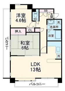 ザ・ルネサンスヒルズⅠ【2階】の間取り