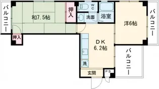 エステート立石【3階】の間取り