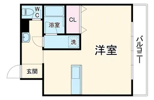 長田ビル【302号室】の間取り