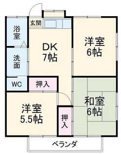 金杉パークハイツ【1階】の間取り