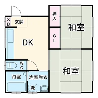 中島ハウス【2号室】の間取り
