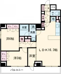 プレディアコート西葛西【6階】の間取り