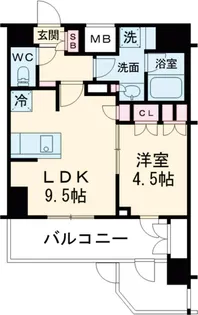 プレディアコート西葛西【507号室】の間取り