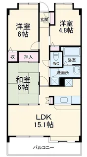 ヴァンヴェール湘南【2階】の間取り