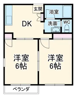 シオン花咲【2階】の間取り