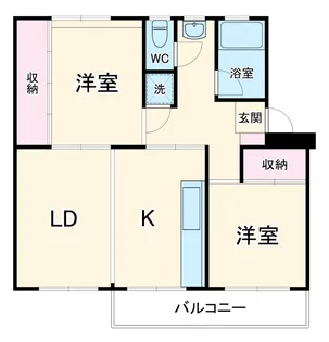 宮向団地3街区4号棟【5階】の間取り