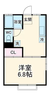ハイツ明和【1階】の間取り