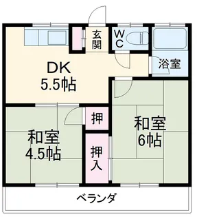ハイムやちよ【2階】の間取り