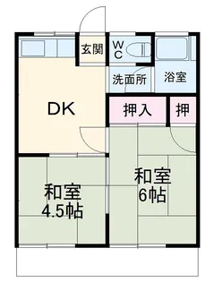 コーポシバハラ【204号室】の間取り