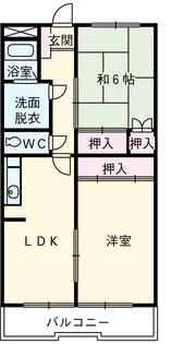マンション巴【203号室】の間取り
